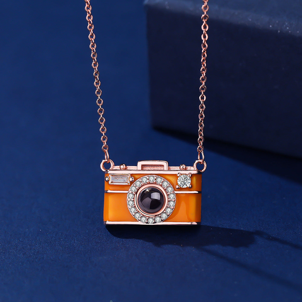 Camera Projection Necklace
