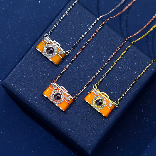 Camera Projection Necklace